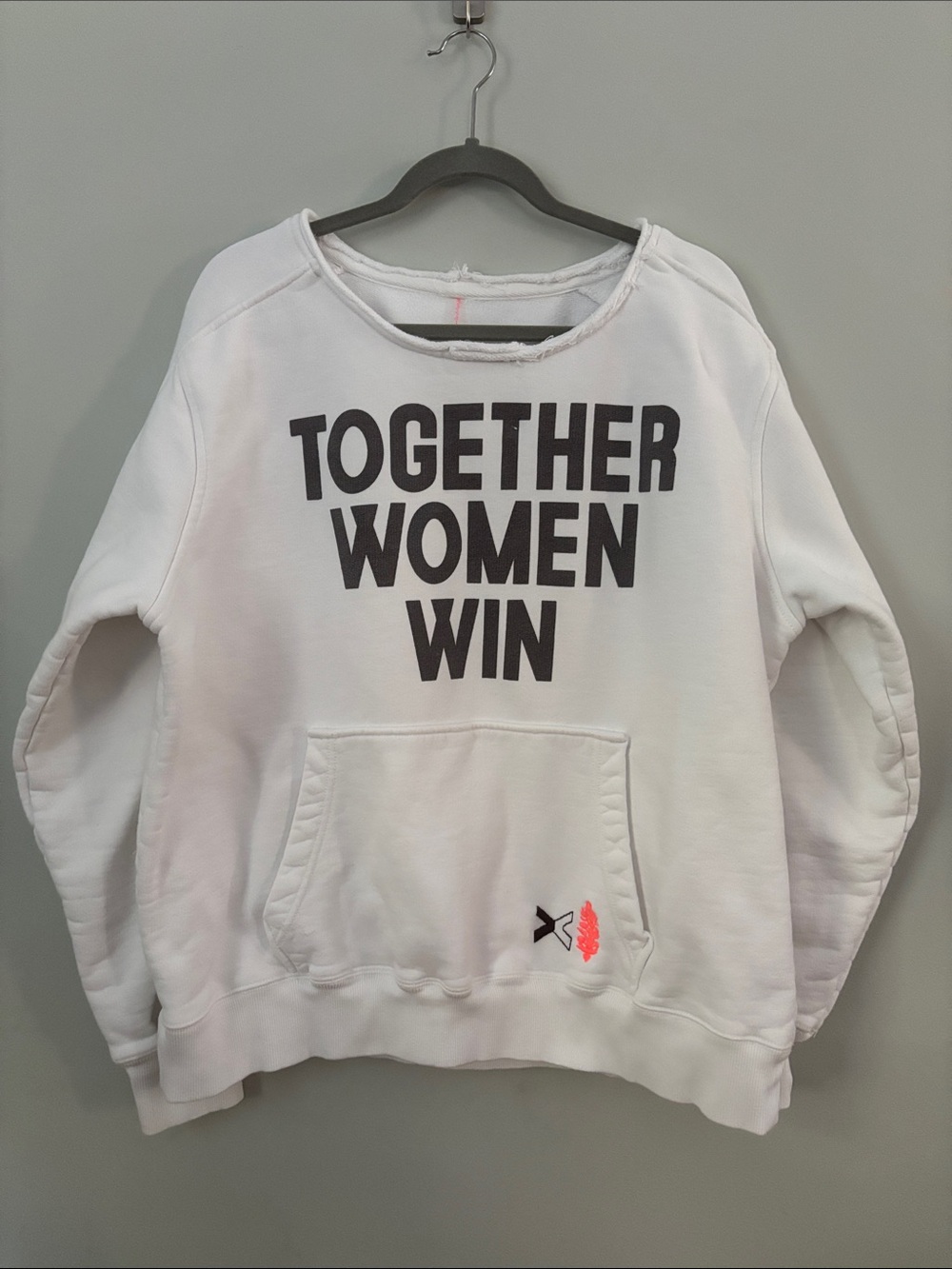 FP Movement by Free People White 'Together Women Win' Graphic Sweatshirt